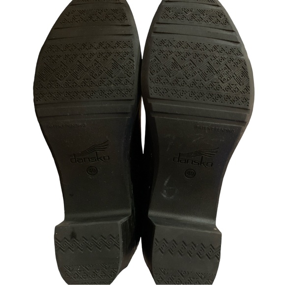 Dansko Booties Womens Size EU 40 Hayley Black Leather Ankle Side Zip - Picture 6 of 8